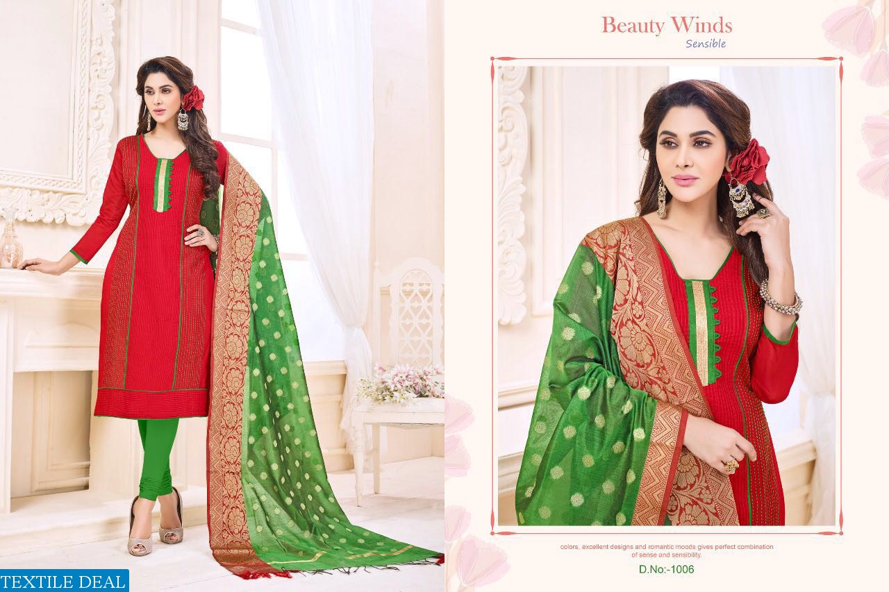 Smit Traditional Wholesale Cotton Work Dress Material